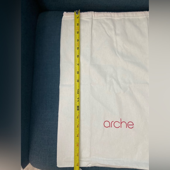 NWOT arche Dust Cover Drawstring Bag for Shoes or Bags Travel Storage White Red - Picture 7 of 9
